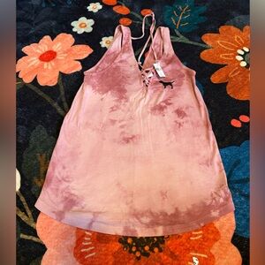 PINK Victoria's Secret Tie-Dye Tank Top - Pink